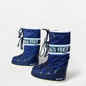Moon Boot Unisex Icon Nylon Boots in Blue